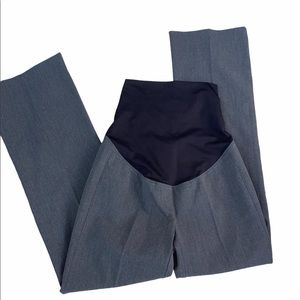 LOFT Petites 00PM grey career maternity pants;